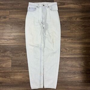 Vintage 80s Levis 501 Wash Blue Red Tab Jeans Sz 33x36 Made In USA